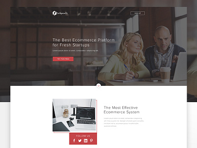 Sellgrowth ecommerce instapage landing page startup template