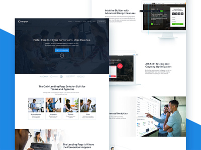 Instapage- Page for Agencies agencies instapage landing page builder landing pages stats web design website