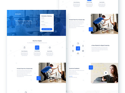 Agency Landing Page agency instapage landing page startup web design website