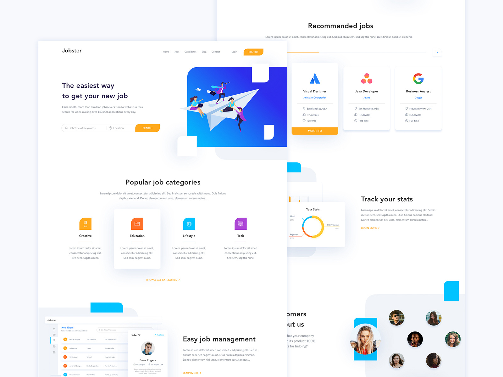 Jobster by Rafał Bogdan on Dribbble