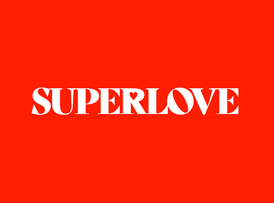 SUPERLOVE brand design branding identity logo logo design super 8 typography