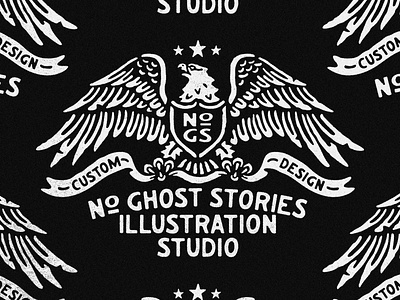 "No Ghost Stories" Americana Eagle Crest