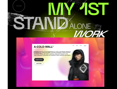 My 1st Stand Alone Work graphic design ui web web design
