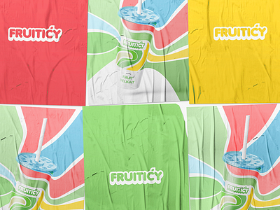 Fruiticy Colorfull Logo branding graphic design logo