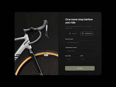 Credit Card Checkout - Daily UI - #2 checkout credit card dailyui dark ui gradient typography ui ui daily ui daily challenge ui design