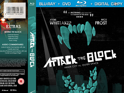 Attack the Block Blu-Ray Case attack the block blu-ray poster redesign