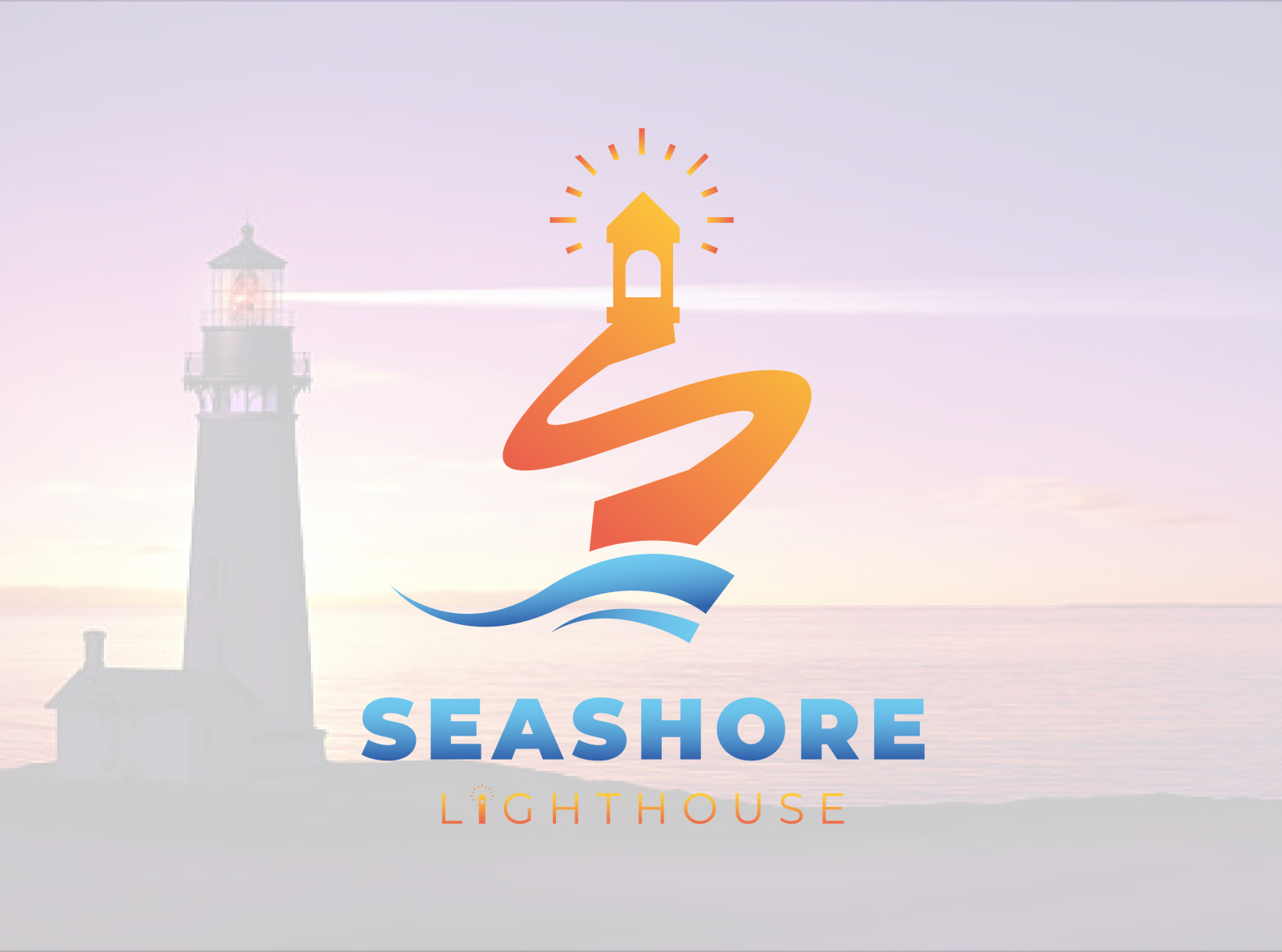 Seashore Lighthouse Combination Mark Logo Design by Nahin Rahman Ovi on