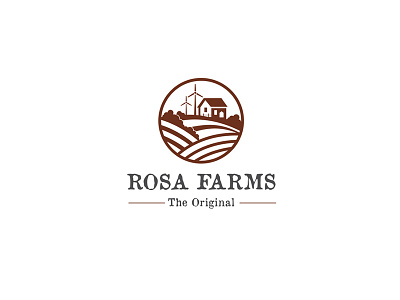 Rosa Farms - Logo Design creative design emblem identity inspiration logo logofolio logomark logotype modern simple