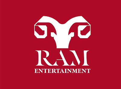 Ram Entertainment brand branding design entertainment graphic design logo logo design vector