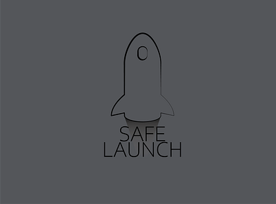 Safe Launch branding design graphic design logo logo design rocket space space themed vector