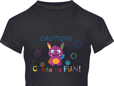 Contains Fun! Some T-shirt design. animation branding design graphic design illustration logo photo photoshop print on demand ui vector