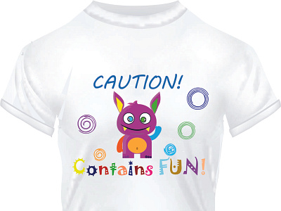 Contains Fun! Some T-shirt design. animation branding design graphic design illustration logo photo photoshop ui vector