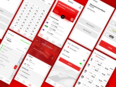 Public Transport Ticket App 2019 trends app bus design grey mobile public transport red subway ticket tube ui ux