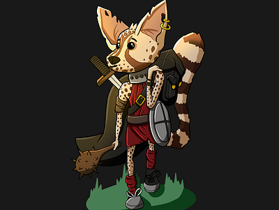 Adventurer Genet 2d illustration animal animation book character character art character design concept art digital art digital illustration drawing illustration photoshop procreate video game