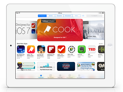 Cook Featured in the App Store app store cook cook book food ipad recipe