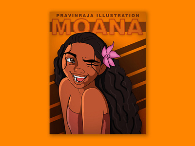 Moana Character Illustration design graphic design illustration