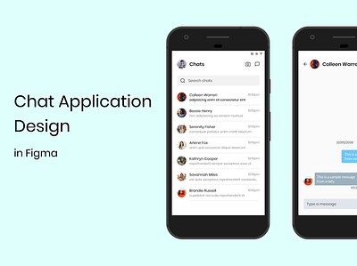 Chat Application Design ui ux