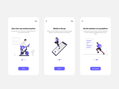 Fitness App Onboarding ux