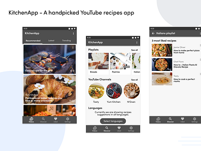 KitchenApp app design ux