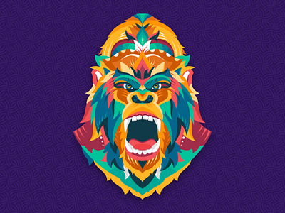 The Power abstract adobe ape art color design follow gorilla graphicdesign illustration kingkong shot vector