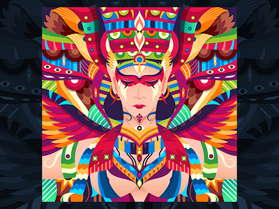 Isis adobe character design dribbble egyptian follow graphicdesign illustration mythology shot vector