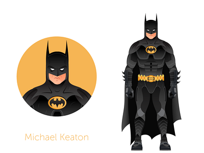 Batman - Michael Keaton batman bats character dc design dribbble follow graphicdesign illustration vector