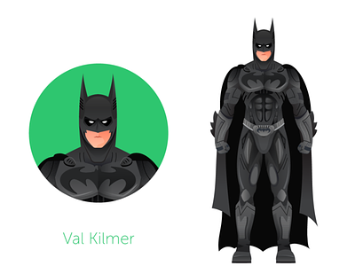 Batman - Val Kilmer adobe batman character comic dc design dribbble follow graphicdesign illustration shot vector