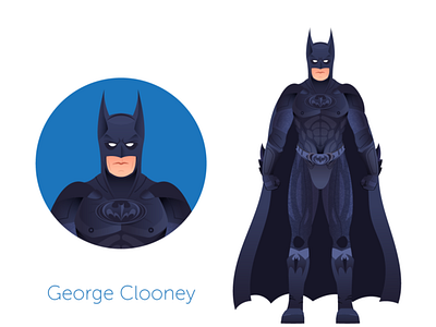 Batman - George Clooney by Prashanth on Dribbble