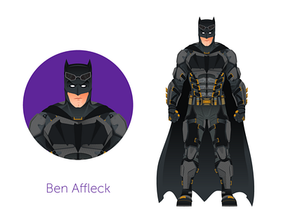 Batman - Ben Affleck adobe art character design dribbble follow graphicdesign illustration shot vector