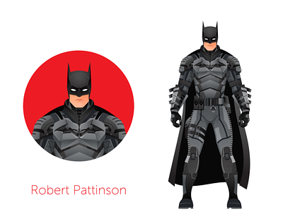 Batman - Robert Pattinson adobe batman character design dribbble follow graphicdesign illustration shot vector