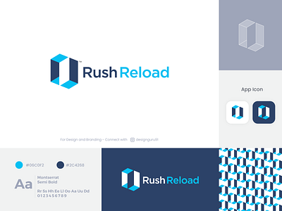 Rush Reload #Branding blue brand branding design dribbble follow followme graphic design graphicdesign illustration like logo logos logo design new save share shot vector