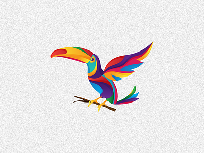 Animal Illustrations for Kids Clinic - 2 abstract bird colours design dribbble icon illustration kids logo shot toucan wallart