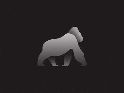 Harambe (Black&White) adobe blackandwhite design dribbble effects gfxmob gorilla harambe illustration shot silver vector