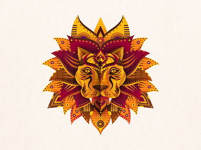 The Alpha Lion adobe art complex follow gfxmob graphicdesign illustration layers lion shot vector
