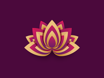 Lotus brand design dribbble flower follow illustration logo logodesign lotus shot