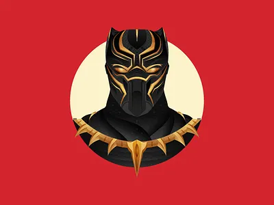 The King of Wakanda blackpanther character comics dribbble follow graphicdesign illustration marvel shot