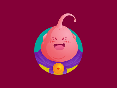 Buu buu dbz design dragonball dribbble follow instagram shot super vector