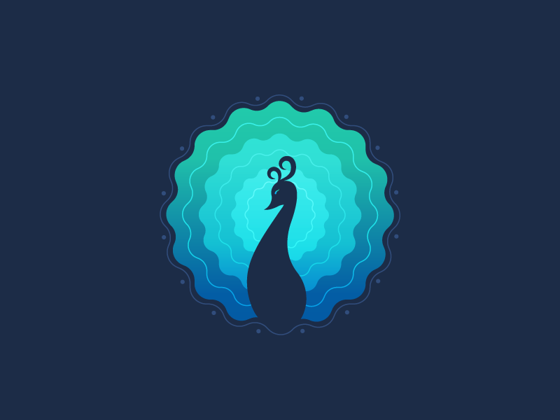 Peacock Logo Mark By Prashanth On Dribbble 