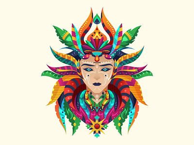 The Enchanted Witch abstract character design dribbble follow gfxmob graphic graphicdesign illustration magic shot vector