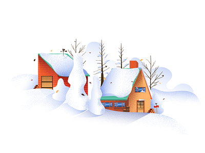 Snow clad design follow graphicdesign illustration landscape shot snow vector winter