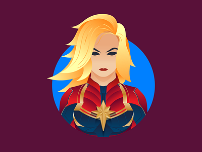 Captain Marvel captainmarvel character design follow graphicdesign illustration marvel marvelcomics shot superhero vector