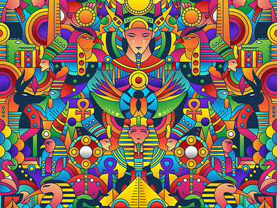 Egypt colors design egypt egyptian follow graphicdesign illustration mural shot vector