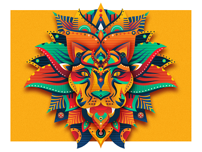 The King abstract character design dribbble follow graphic graphicdesign illustration lion shot vector