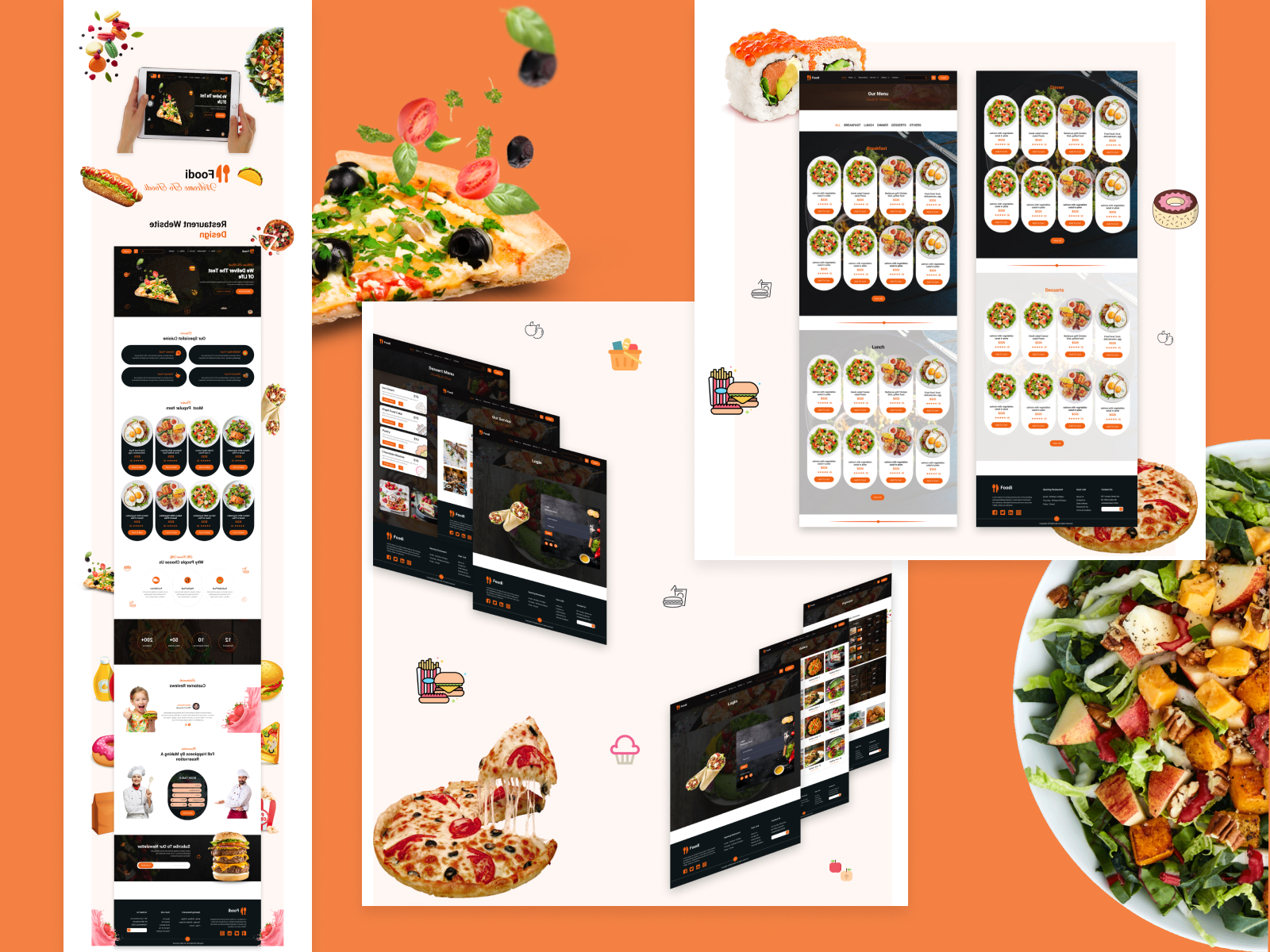 Restaurant Template Ui Design by Sharmin Farjana on Dribbble