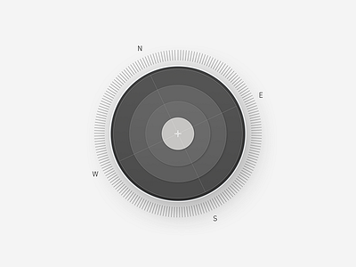Compass black clean compass direction north ui ux