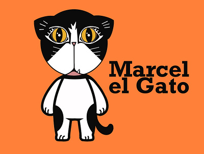 Marcel el Gato book cover book design branding character design design graphic design illustration logo vector