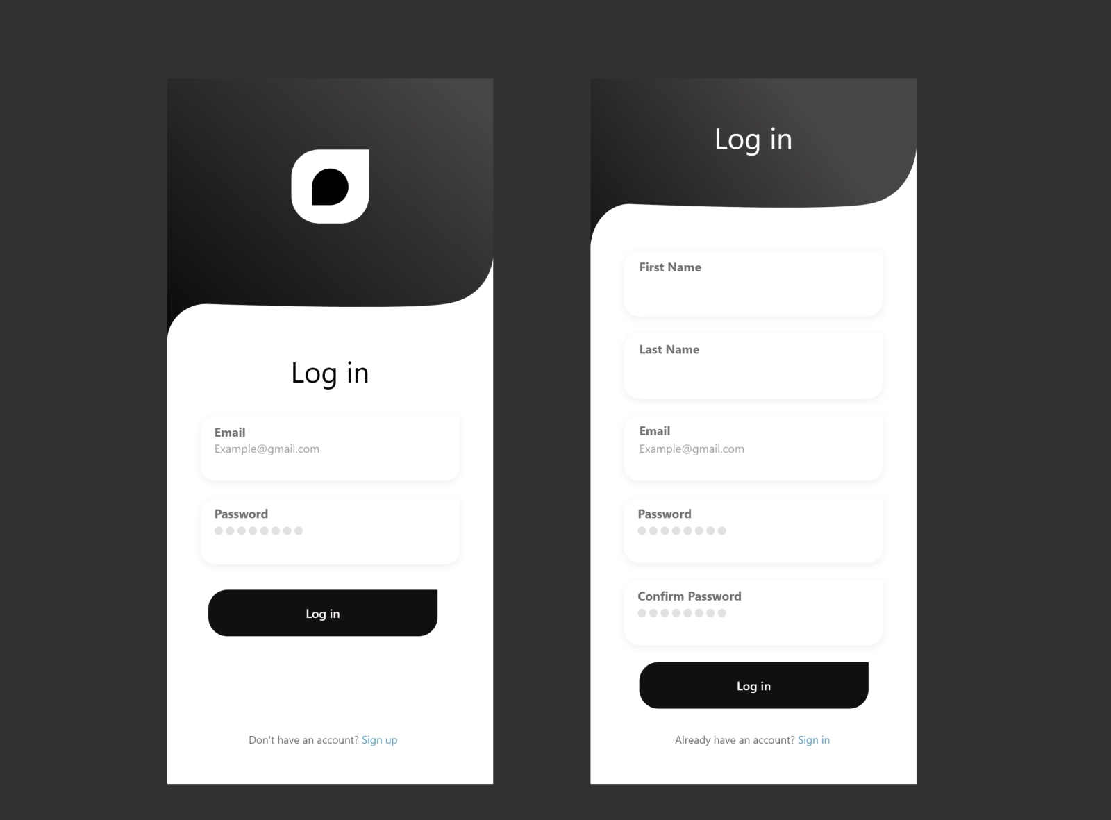 login page by Alice • on Dribbble