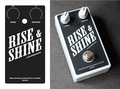 Design for the Rise & Shine Guitar Pedal design guitar pedal hardware