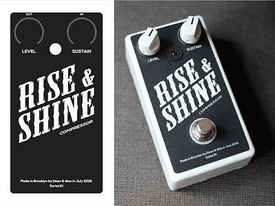 Design for the Rise & Shine Guitar Pedal