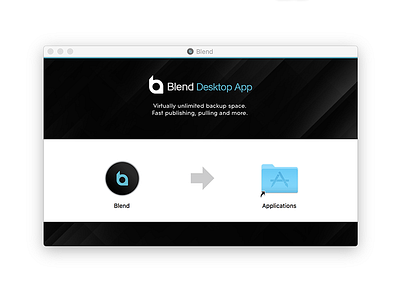 Blend Desktop App: Installer blend cloud desktop sync